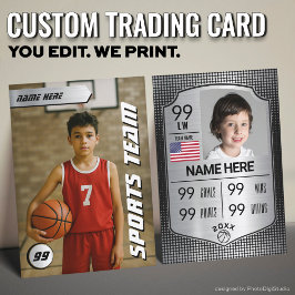 Cartão blindado para jogadores de cartões de basqu