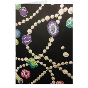 Cartão Bling and Pearls