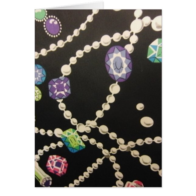 Cartão Bling and Pearls (Frente)