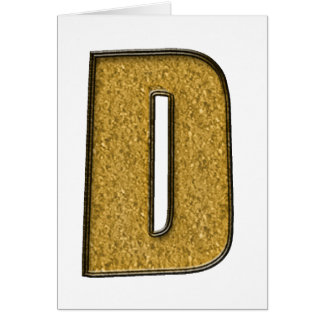 Cartão Bling Dourado D