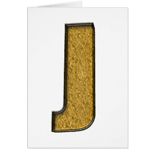 Cartão Bling Dourado J