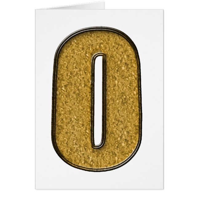 Cartão Bling Dourado O (Frente)