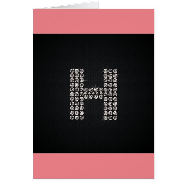 Cartão bling - H (Frente)