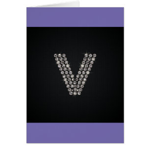 Cartão bling - V