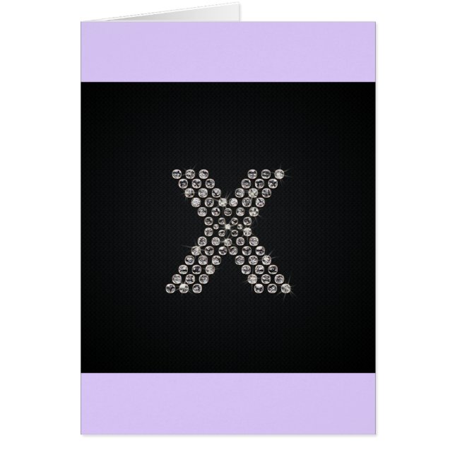 Cartão bling - X (Frente)