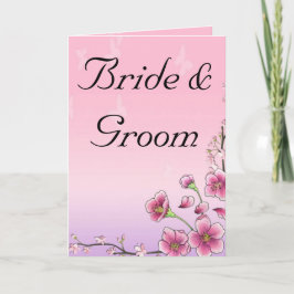 Cartão Blissful Blossoms Whimsical Wedding Personalize
