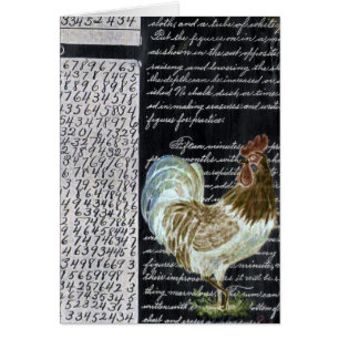 Cartão Bloco 2 da galinha