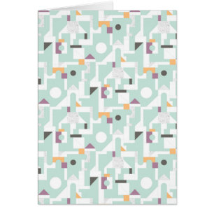 Cartão Blocos de apartamentos - azul