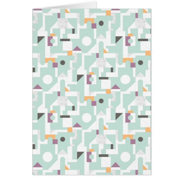 Cartão Blocos de apartamentos - azul (Frente)