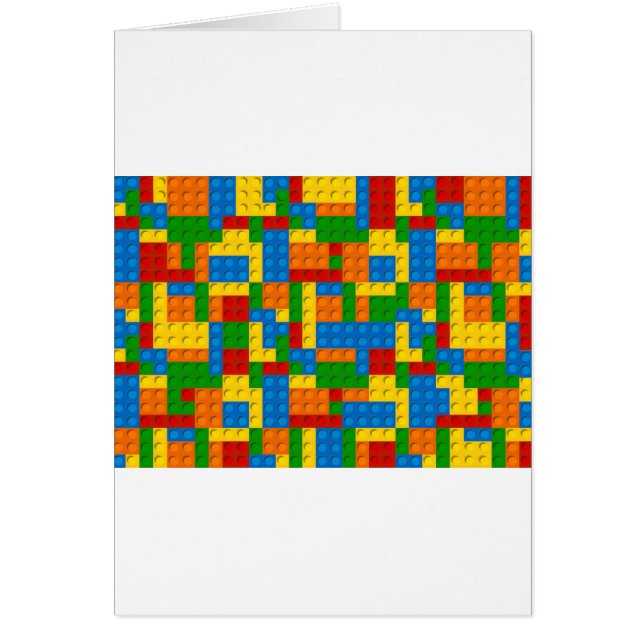 Cartão blocos de plástico coloridos (Frente)