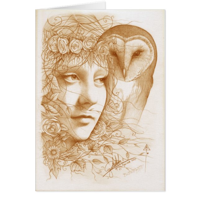 Cartão Blodeuwedd (Frente)