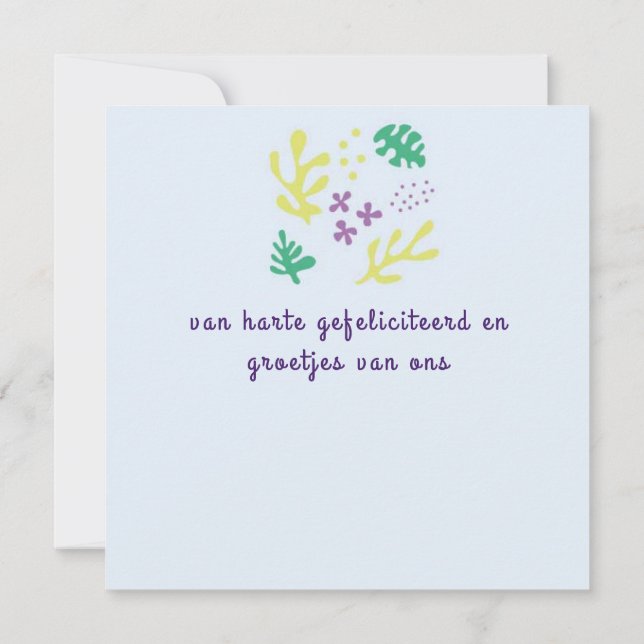 Cartão bloem abstract (Verso)