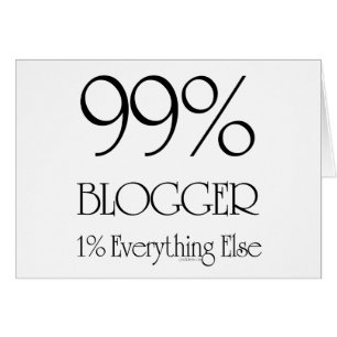 Cartão Blogger de 99%