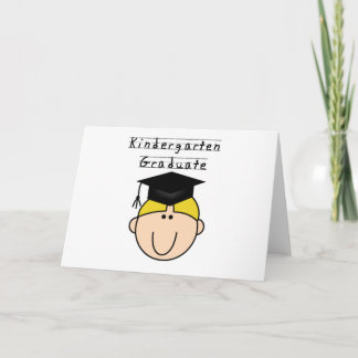 Cartão Blond Boy Kindergarten Graduate Tshirts