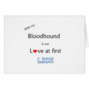 Cartão Bloodhound Lick Design