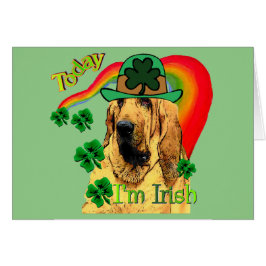 Cartão Bloodhound Saint Patricks