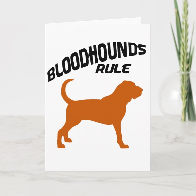 Cartão Bloodhounds Rule (Frente)