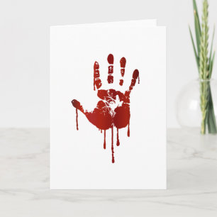 Cartão Bloody hand