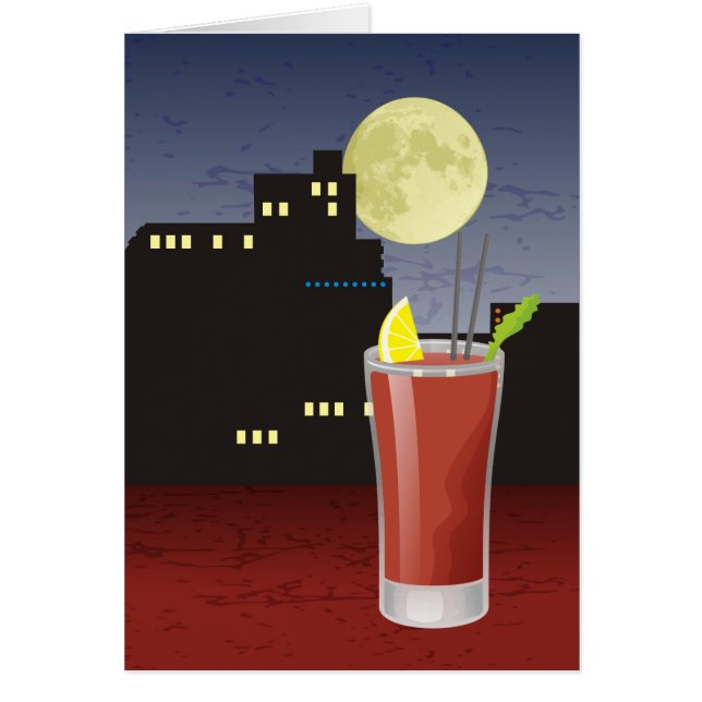 Cartão Bloody Mary Recipe (Frente)