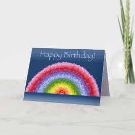 Cartão Blooming Rainbow birthday card