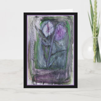 Cartão Blooms of Lavender - Original Art Greeting Card