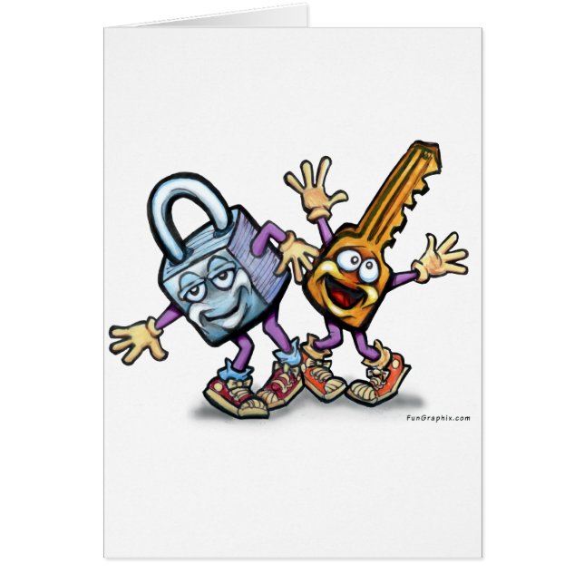 Cartão Bloquear tecla n (Frente)