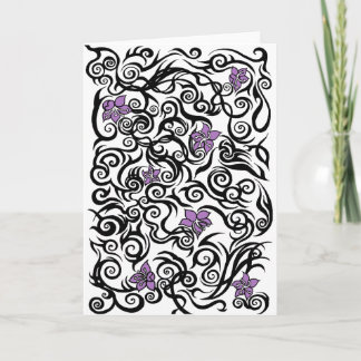 Cartão Blossom Tattoo - birthday greetings card