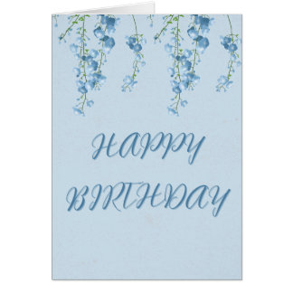 Cartão Blue Blooms