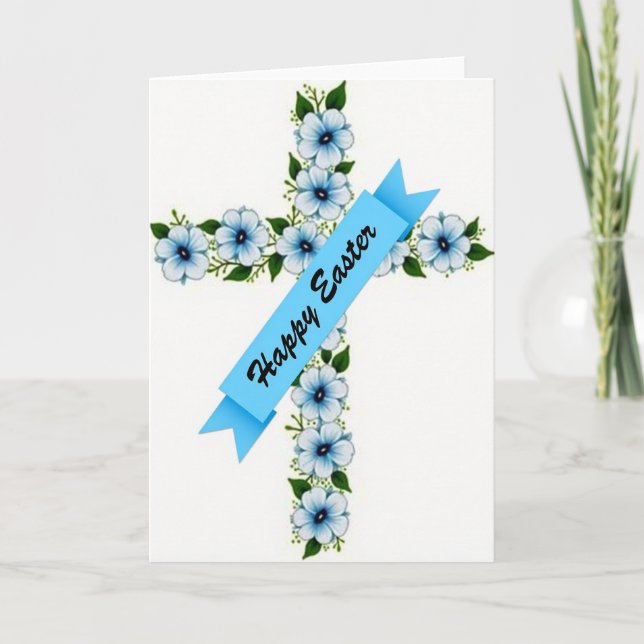 Cartão Blue Blossom Cross Season Card (Frente)