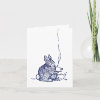 Cartão Blue Bunny Get Well card