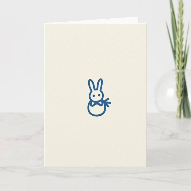 Cartão Blue Bunny Simple Sweet (Frente)
