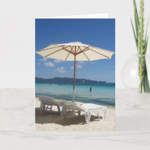 Cartão blue chair shade