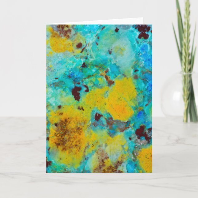 Cartão Blue Chrysocolla Jasper (Frente)