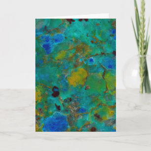 Cartão Blue Cliff Chrysocolla