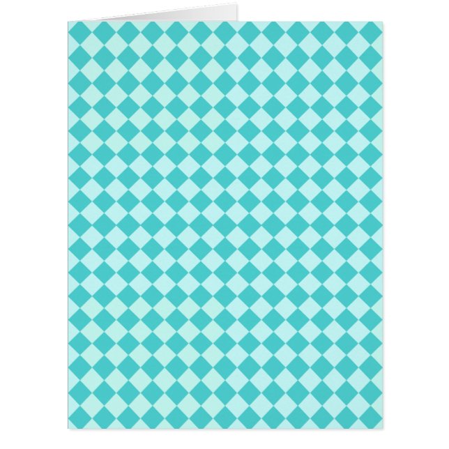 Cartão Blue Combination Diamond Patterno de Shirley Taylo (Frente)