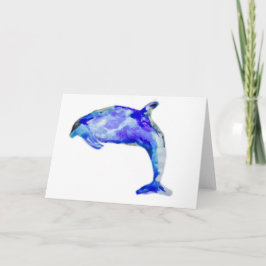 Cartão Blue Dolphin Greeting Card
