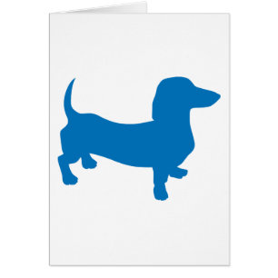 Cartão Blue Doxie, Dachshund