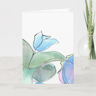 Cartão Blue Flower Notecard