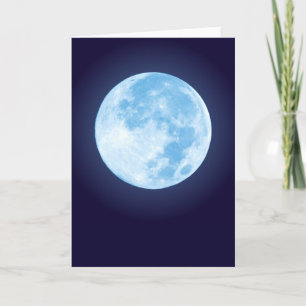 Cartão Blue Full Moon Card