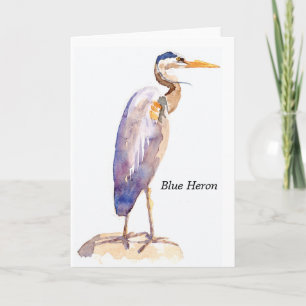 Cartão Blue Heron note card