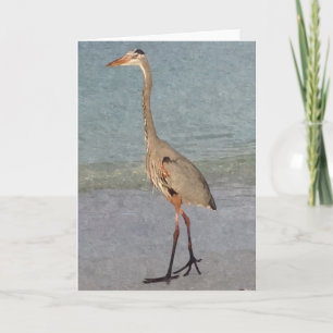 Cartão Blue Heron Painted Note Cards