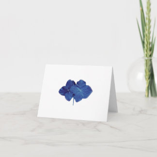 Cartão Blue hydrangea note card