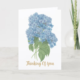 Cartão Blue Hydrangea Pensando em Você
