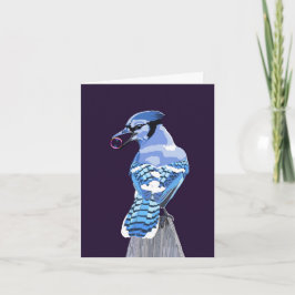 Cartão Blue Jay brilhante