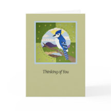 Blue Jay "Thinking of You" Art Card
