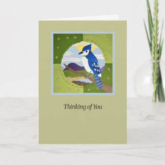 Cartão Blue Jay "Thinking of You" Art Card
