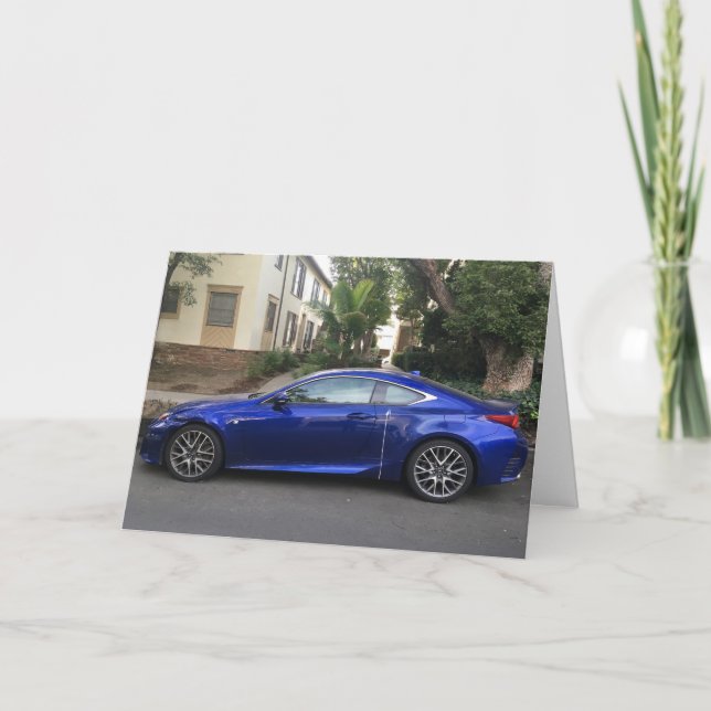 Cartão Blue Lexus Bird lover birthday card (Frente)
