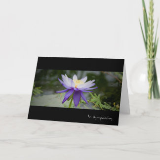 Cartão Blue Lotus • Sympathy Card