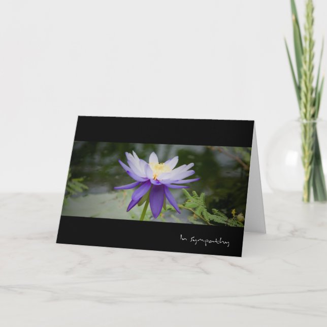 Cartão Blue Lotus • Sympathy Card (Frente)