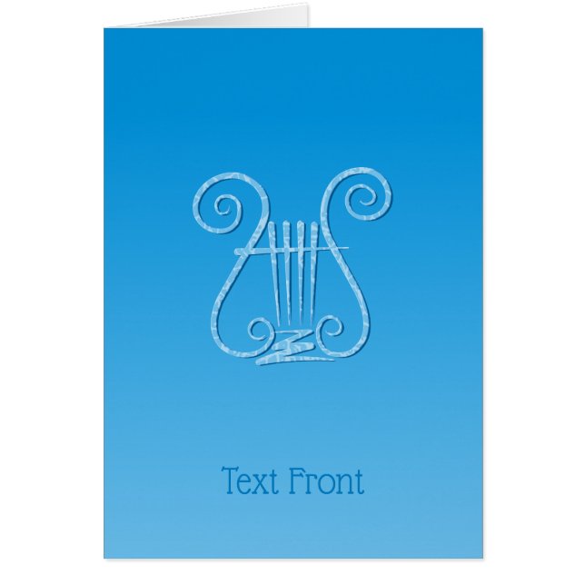 Cartão Blue Lyre (Frente)